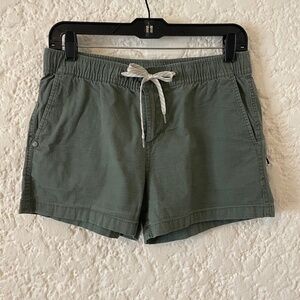 Vuori Ripstop Shorts Women’s Small Organic Cotton Olive Green